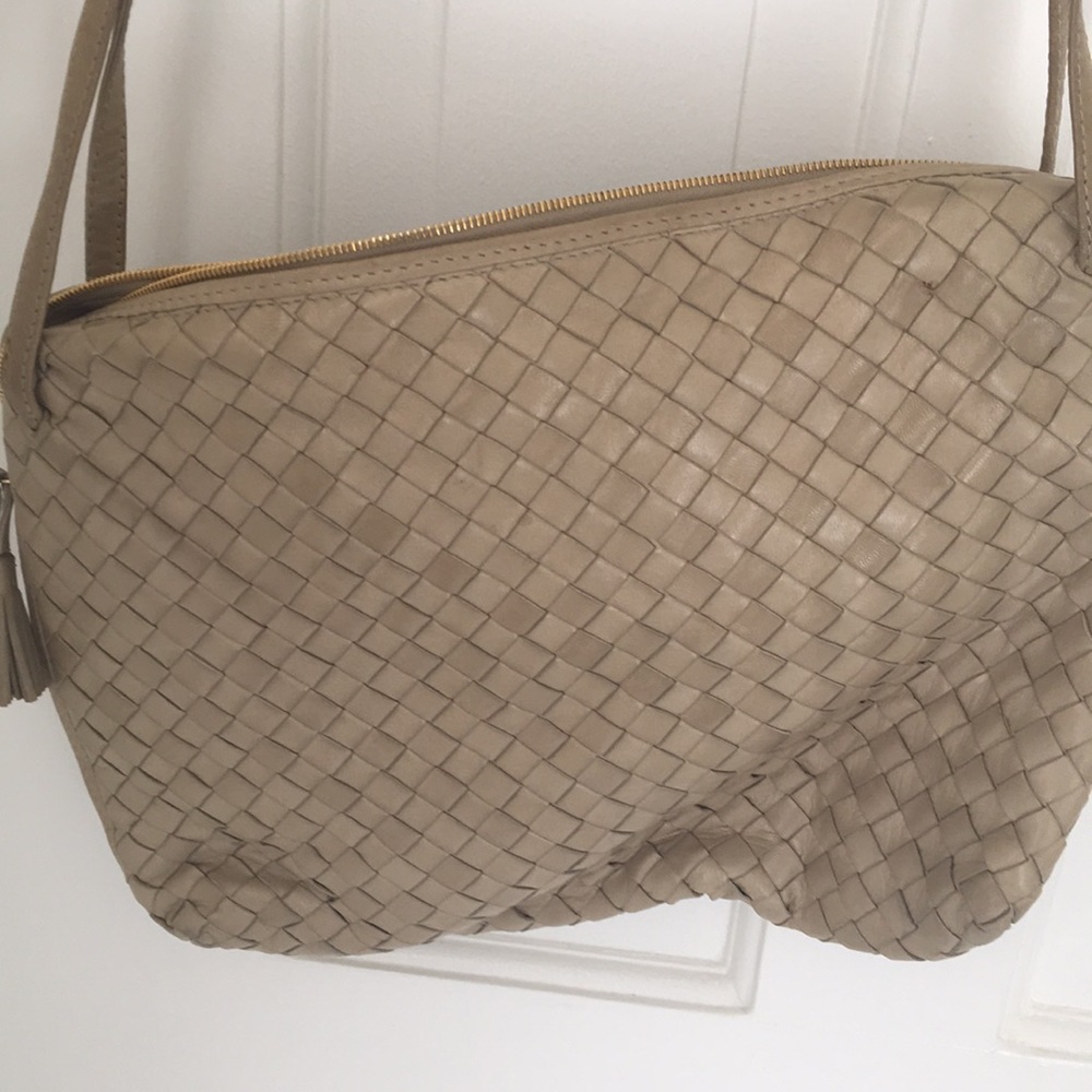 Bottega Veneta taupe purse